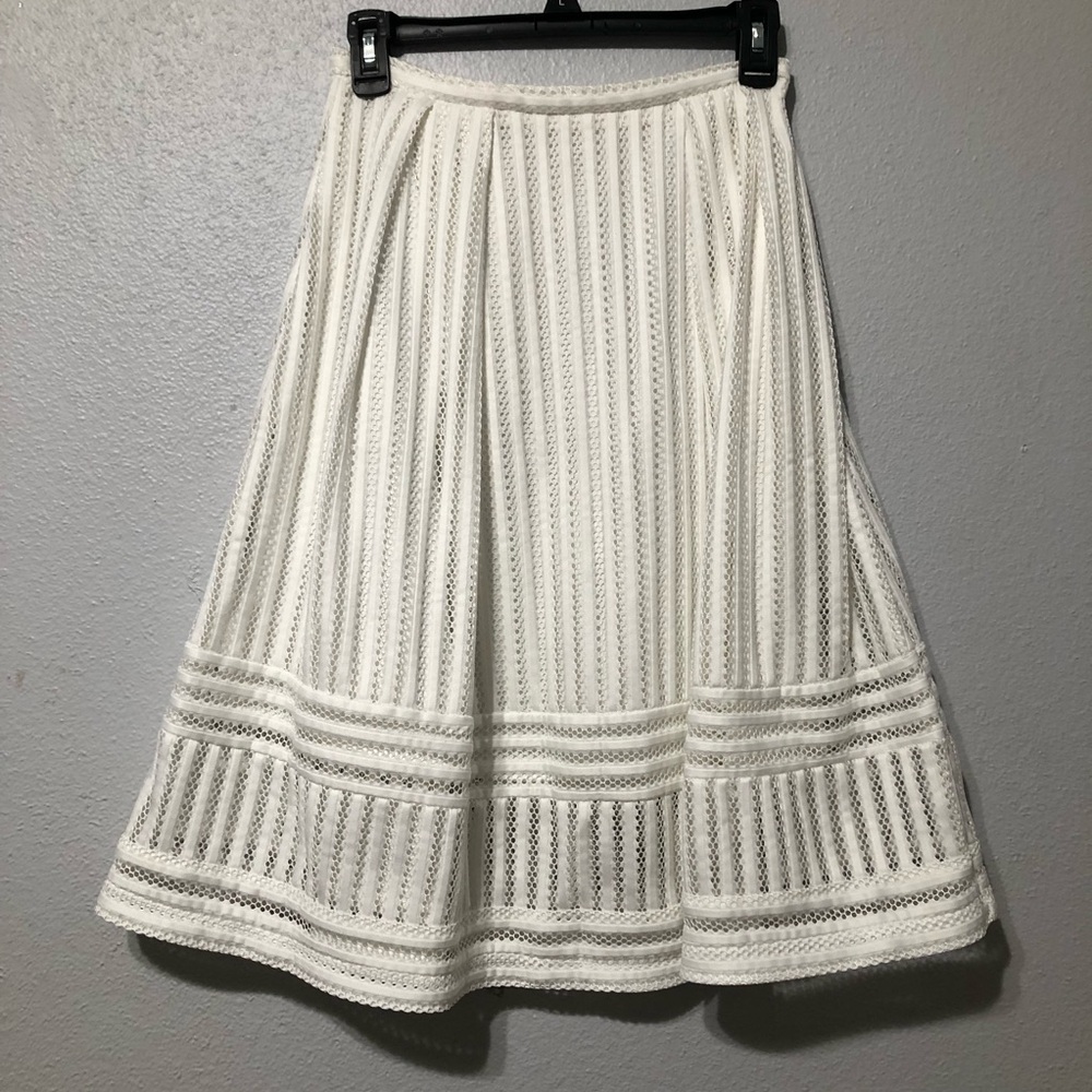 Chic Ivory A-Line Skirt